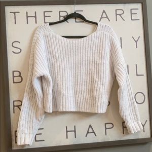 White Holister sweater